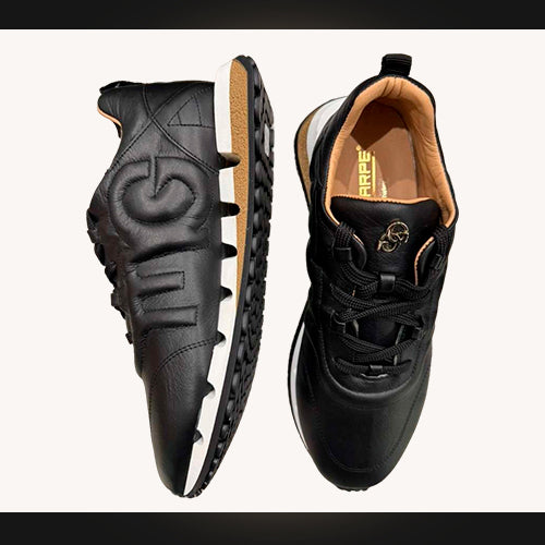 GG Piera – Sneaker de Piel Negro 'Lujo Atemporal'
