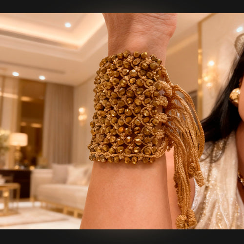Golden Crystal Cuff