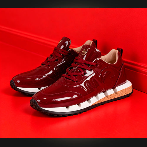 GG Piera – Sneaker Charol Borgoña 'Statement' (patent leather)