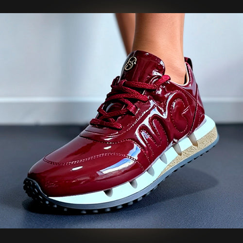 GG Piera – Sneaker Charol Borgoña 'Statement' (patent leather)