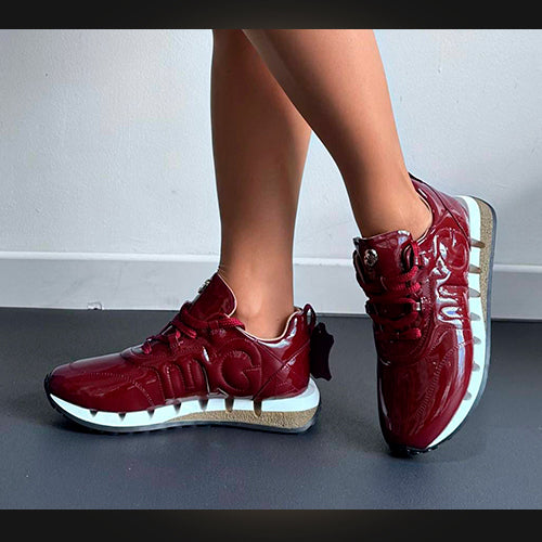 GG Piera – Sneaker Charol Borgoña 'Statement' (patent leather)