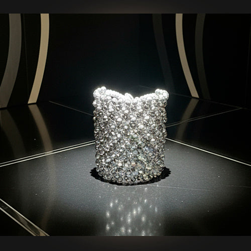 Silver Crystal Cuff
