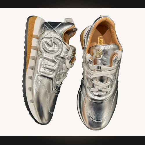 GG Piera – Sneaker Urbano Plata Cromo 'Modern Luxe'