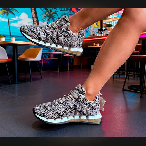 GG Piera – Sneaker Confort Serpiente Chic (Snake Print)